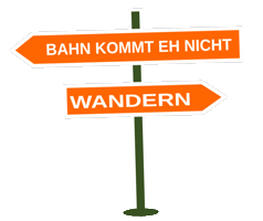 Wanderlust Wegweiser Sticker by Unterwegs im Freien