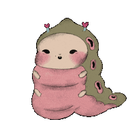 Blink Worm Sticker
