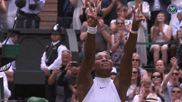 Serena Williams Celebration GIF by Wimbledon