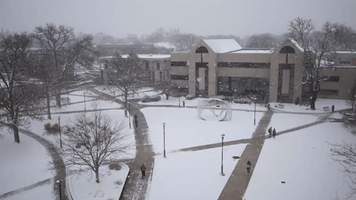 university campus snow GIF by Bradley University