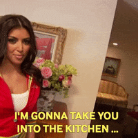 kim kardashian kitchen GIF by MTV Cribs