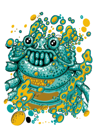 Santa Planta Distri Sticker