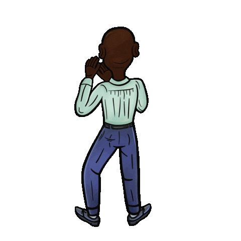 Wa Wa Wa Dancing Sticker by JellaCreative