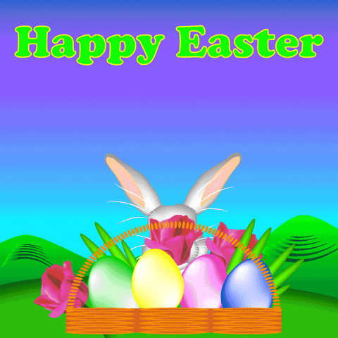 Easter Bunny Jump GIF