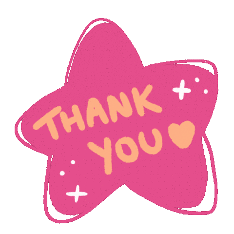 Star Thank You Sticker
