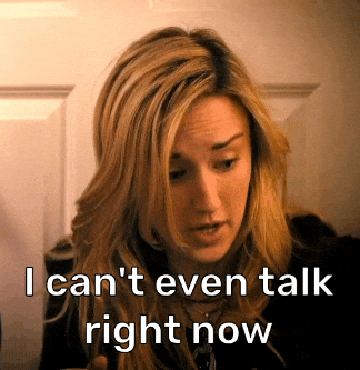 Freaking Out Ashley Johnson GIF