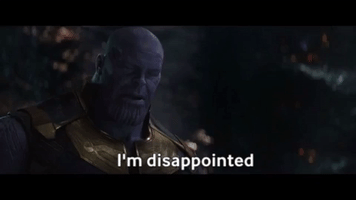 Disappointed Infinity War GIF