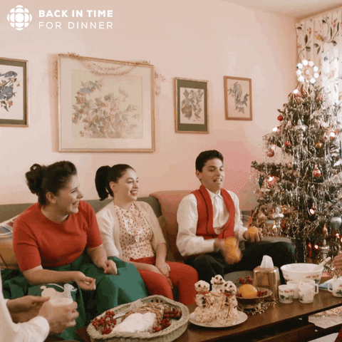 back in time for dinner fun GIF by CBC