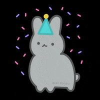 happy birthday bunny gif