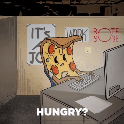 Hungry Pizza GIF by Rote Soße