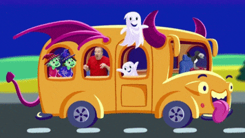 Happy Ghost GIF by Steve and Maggie