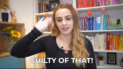 Young woman declaring herself guilty of that