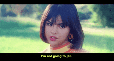 Im Not Going To Jail GIF by Selena Gomez