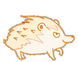 Hedgehog Kanagawa Sticker