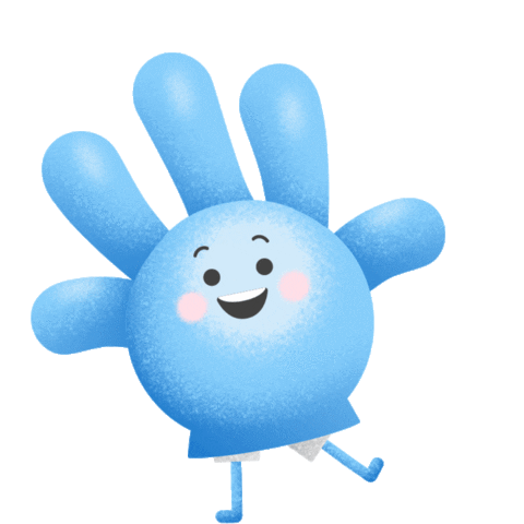 Handie Sticker by superpixelsg