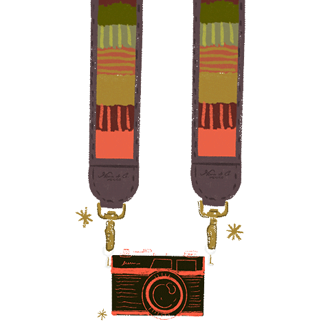 Nenacamerastrap Sticker by Nena & Co.