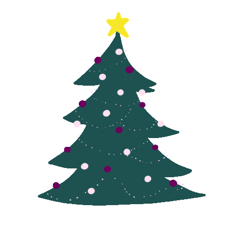 Happy Christmas Tree Sticker by Pocca Dot Media