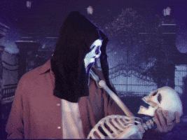 Skeleton Kiss GIF by Halloween