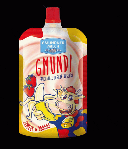 gmundnermilch kids healthy milk cow GIF