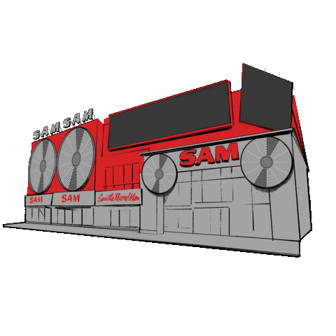 Sam The Record Man Vintage Sticker