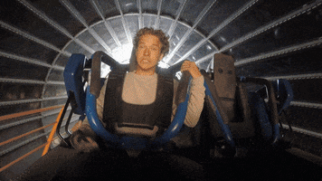 Scared Roller Coaster GIF by Het Klokhuis