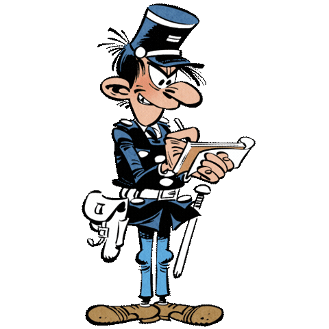 Gaston Lagaffe Sticker by Les Éditions Dupuis