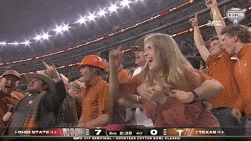 Excited Texas State GIF by Goodyear Cotton Bowl Classic