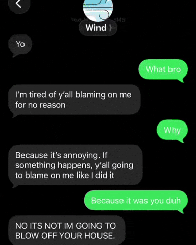 Text Wind GIF