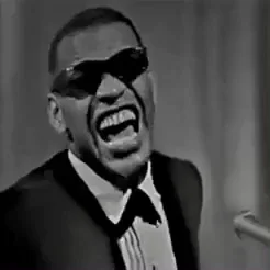 ray charles laugh GIF