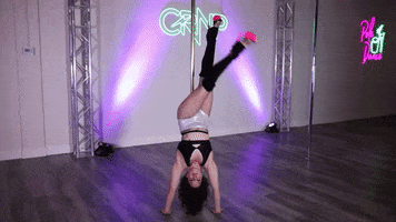 Handstand Pole Dance GIF by Cleo The Hurricane