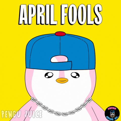 Joking April Fools GIF by Pengu Juice Co.