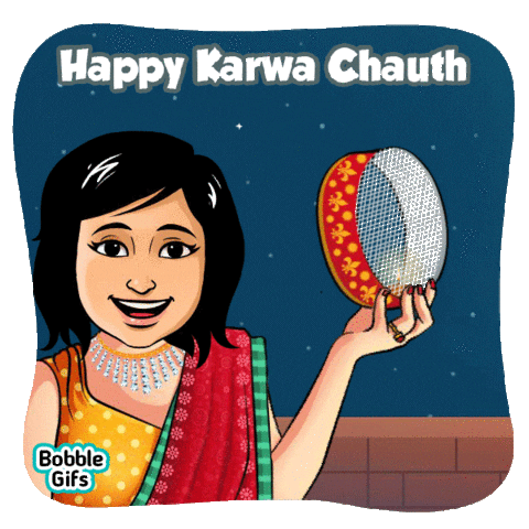 Karwa Chauth Festival GIF by Bobble