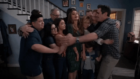 Modern Family Hug GIF by ABC Network - Find & Share on GIPHY