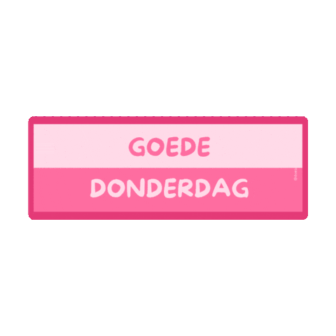 Donderdag Sticker by DOE Support