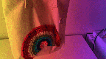 Dinomkio fun rainbow adorable trendy GIF