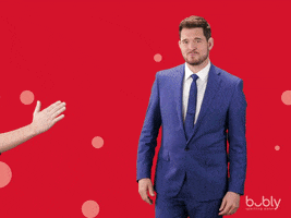High Five Michael Buble GIF by bubly