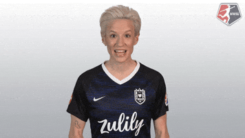 Excited Megan Rapinoe GIF by National Women's Soccer League