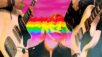 laura harris rainbow GIF by Merge Records