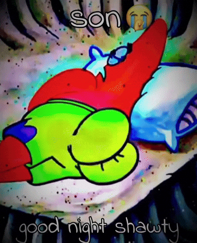 Sleep Patrick GIF