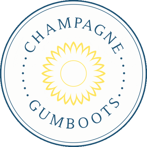 Champagne And Gumboots Sticker