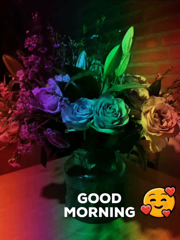 Rainbow Flowers GIF