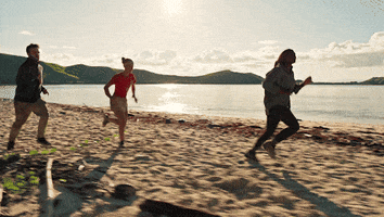 Beach Running GIF by Survivor CBS