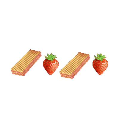 Strawberry Wafer Sticker by loacker
