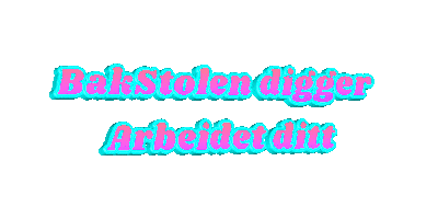 Bakstolen Digger Arbeidet Ditt Sticker by BakStolen