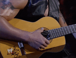 The Rock Guitar GIF by WWE