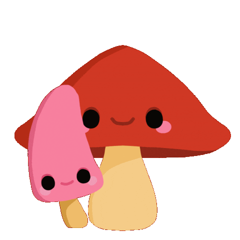 Mushroom Sticker by Elen Lescoat