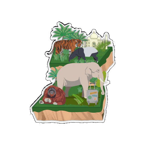 Sumatran Tiger Asia Sticker by よこはま動物園ズーラシア