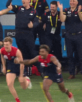 Melbourne Football Club Running GIF by Melbournefc