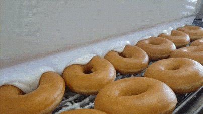 Satisfying Krispy Kreme GIF