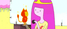 princess bubblegum fire GIF